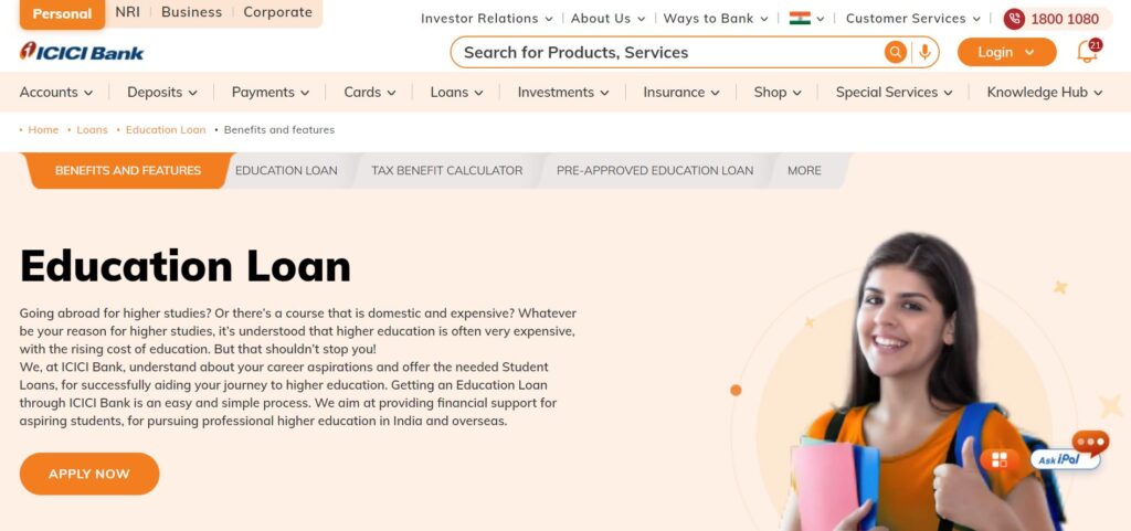 ICICI Bank Student Loan